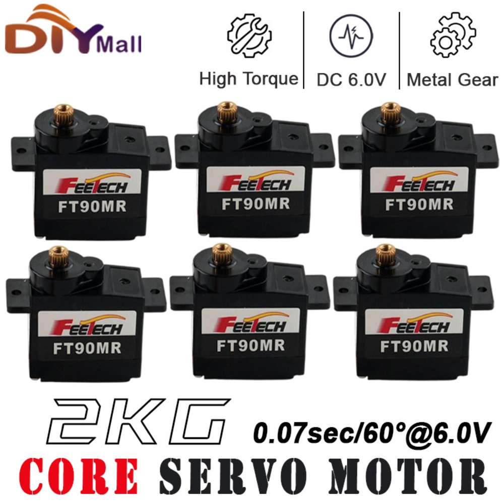 Drone Motor Rc Car - 1/2/4 قطعة Feetech FT90M الرقمية ميتال