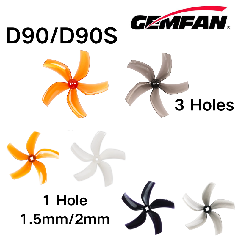 Micro Fpv Quad - D90 5 شفرة المروحة D90-5 Gemfan