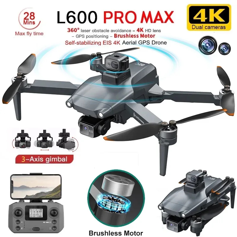 Drone Gps Rc Tt36 - L600 PRO MAX GPS الطائرة بدون