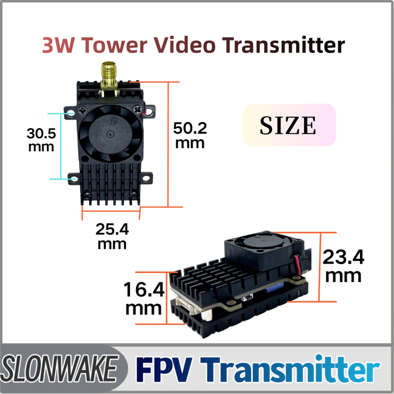 Rc Transmitter Drone - SLONWAKE 5.8G 3000mW محاكاة VTX FPV