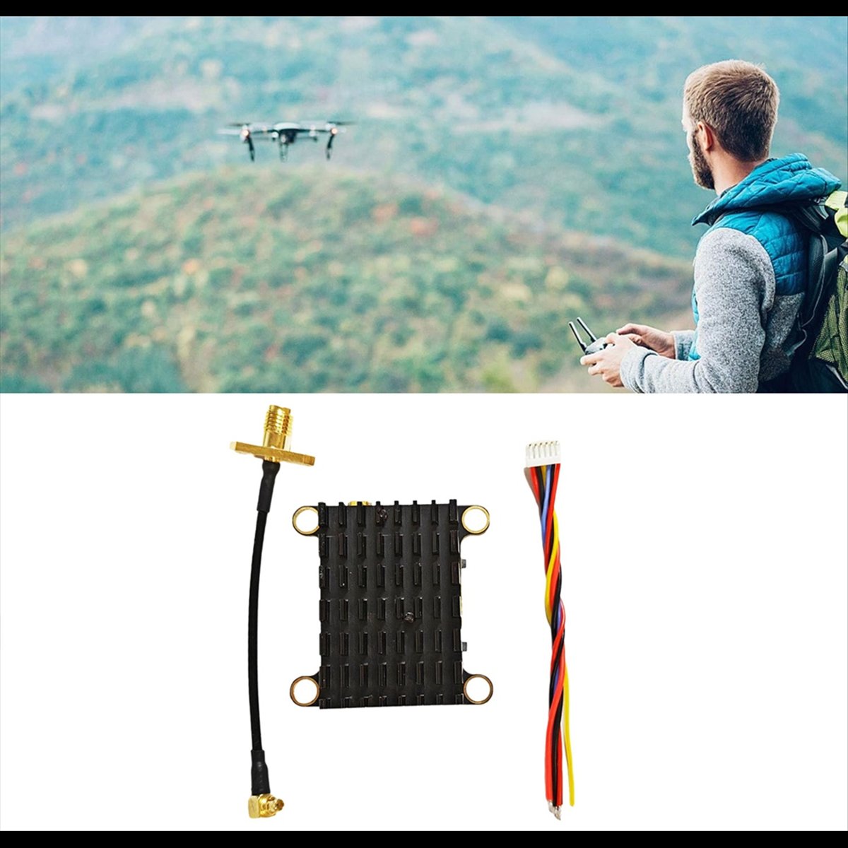 Rc Transmitter Drone - جهاز إرسال صوت وفيديو DT345 Effortless-5.8G