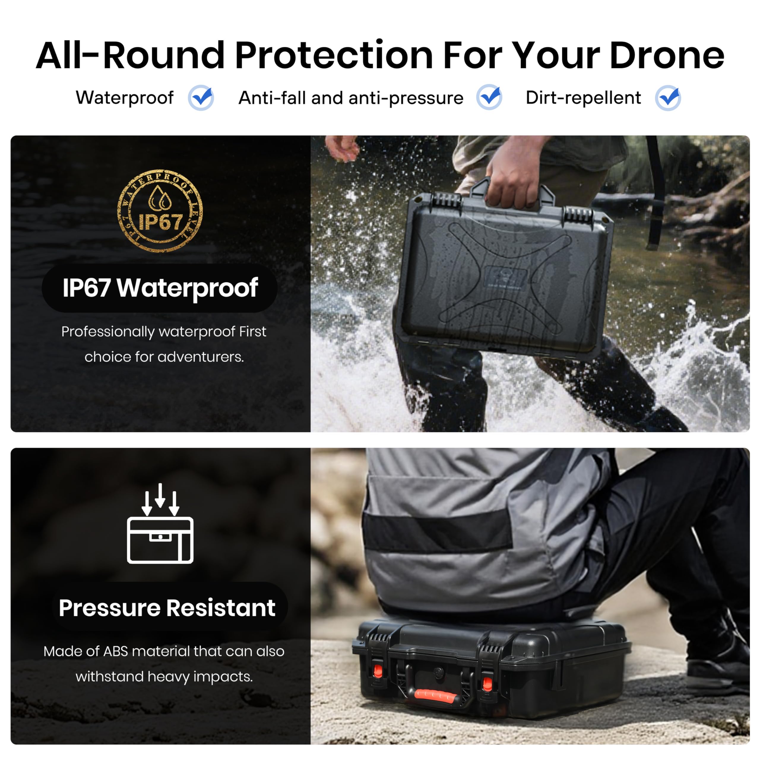 حقيبة حمل صلبة مقاومة للماء من - مراجعة Drone Dji Rc N3 وسعره