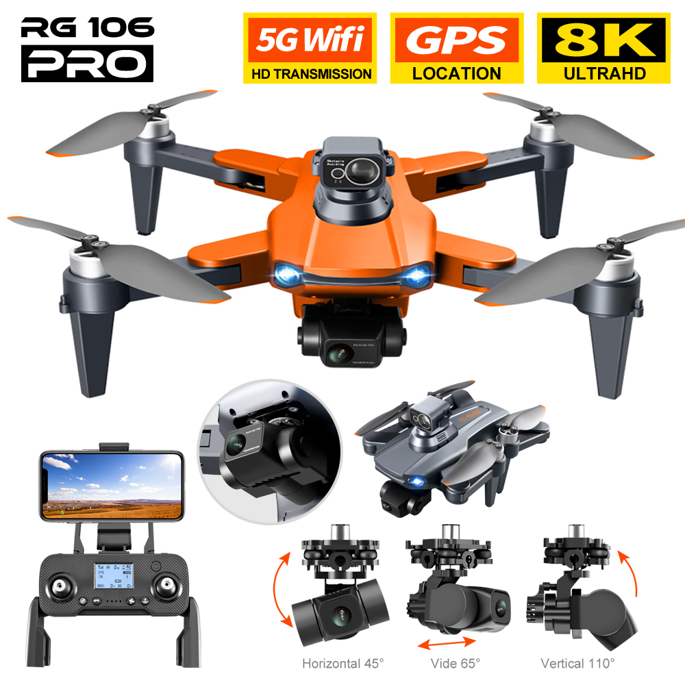 RG106 PRO الطائرة بدون طيار 8k - مراجعة Drone Rc Fpv Manual وسعره