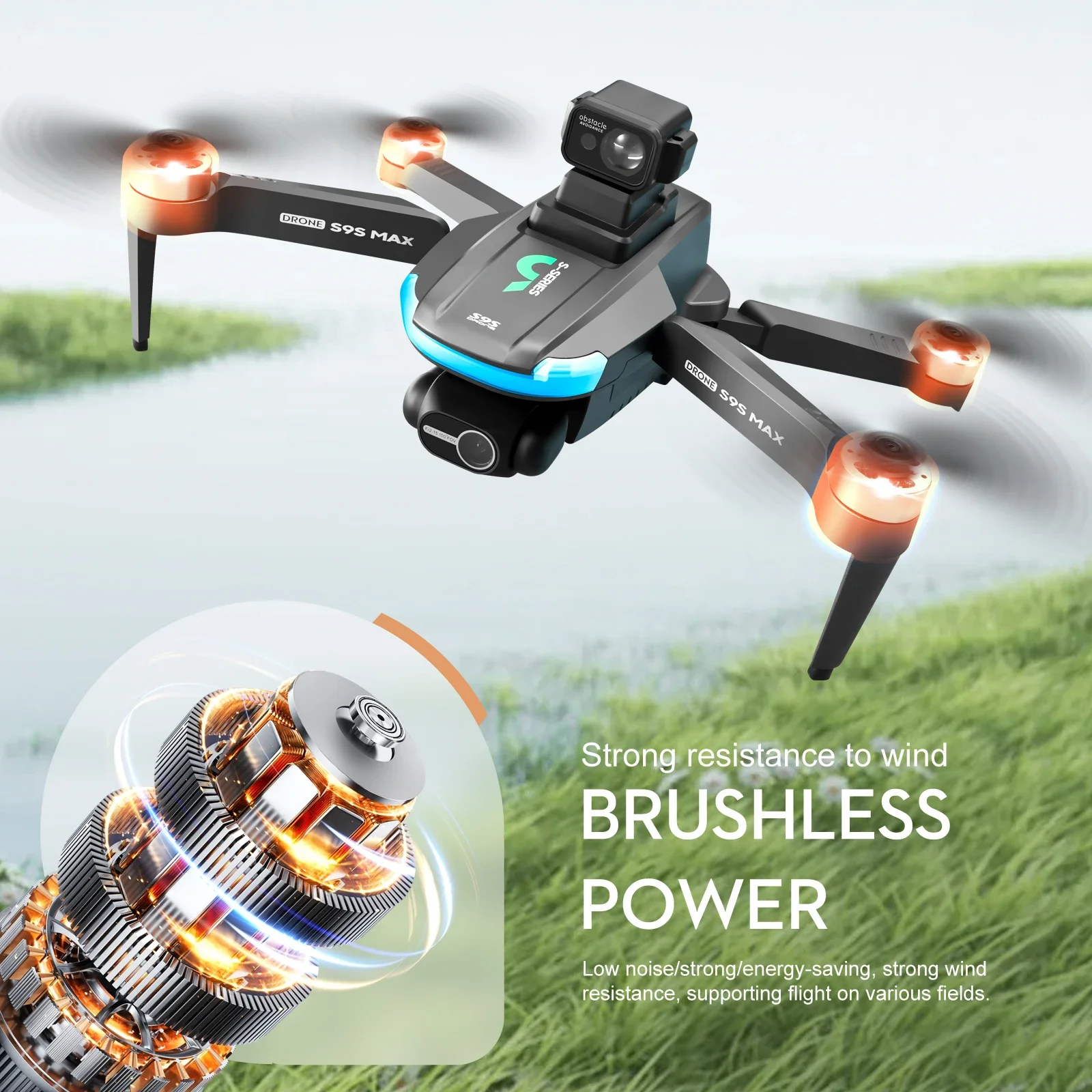 جديد S9S ماكس طائرة صغيرة بدون - مراجعة Drone Gps Rc Tt36 وسعره