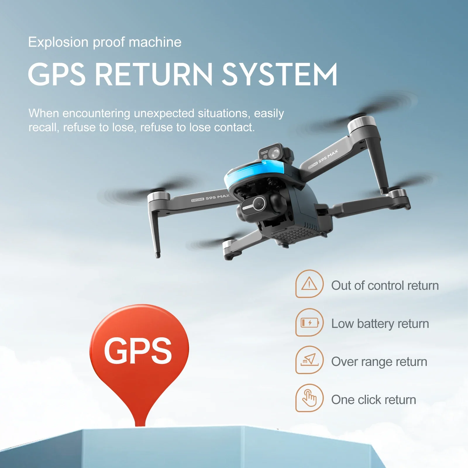 جديد S9S ماكس طائرة صغيرة بدون - مراجعة Drone Gps Rc Tt36 وسعره