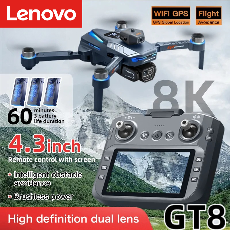 طائرة لينوفو GT8 بدون طيار احت - مراجعة Drone Gps Rc Tt36 وسعره