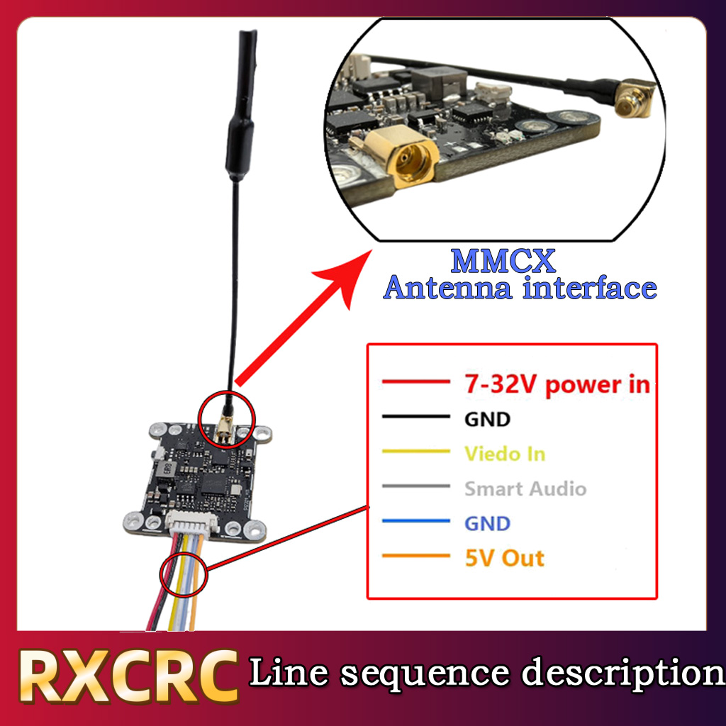 RXCRC 5.8G وحدة 48CH 1.6W VTX  - مراجعة Rc Transmitter Drone وسعره