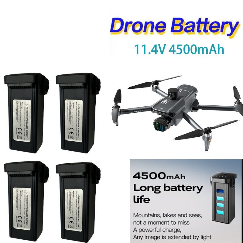 11.4 فولت 4500 مللي أمبير بطار - مراجعة Drone Gps Rc Tt36 وسعره