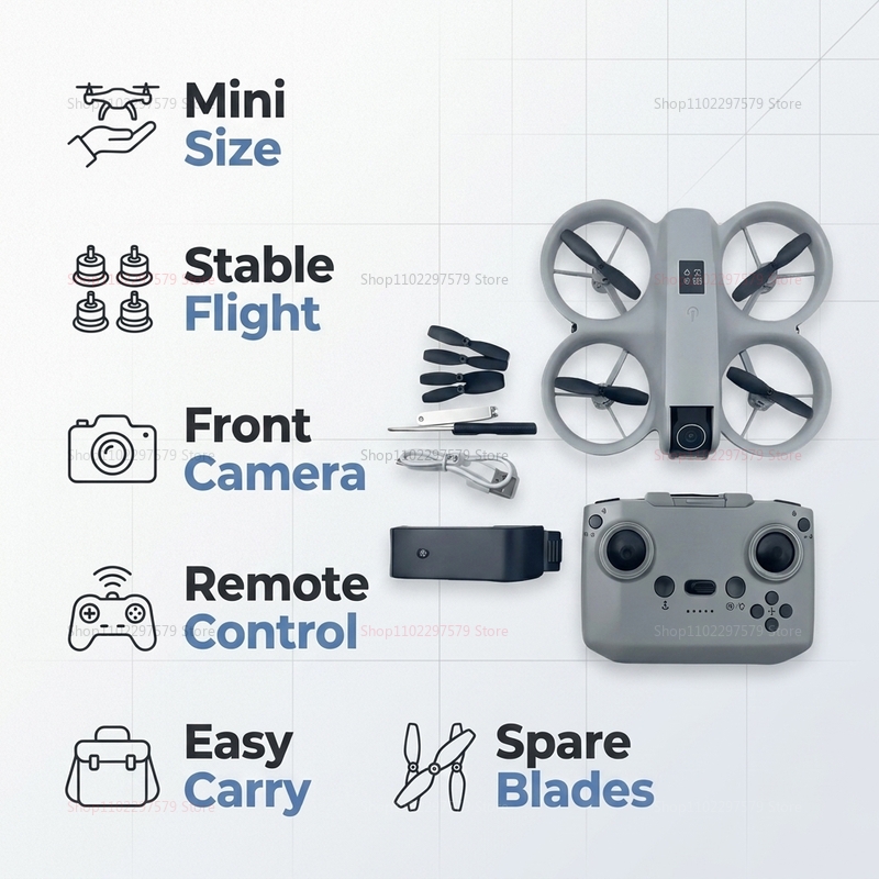 طائرة بدون طيار صغيرة مع كامير - مراجعة Drone Pro Rc Ufo وسعره