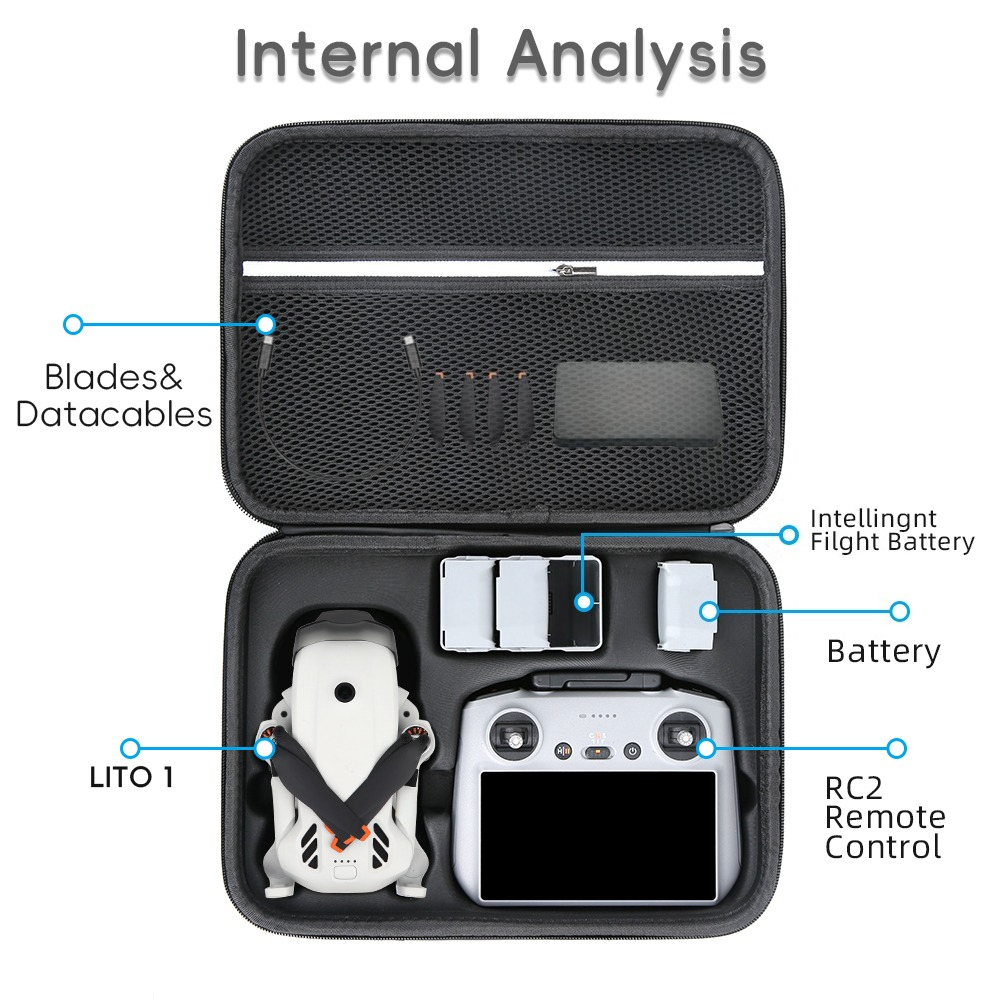 حقيبة حمل محمولة لـ DJI Lito 1 - مراجعة Drone Dji Rc N3 وسعره