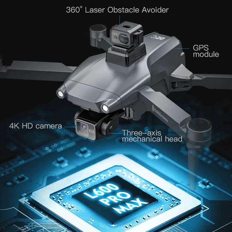 L600 PRO MAX GPS الطائرة بدون  - مراجعة Drone Gps Rc Tt36 وسعره