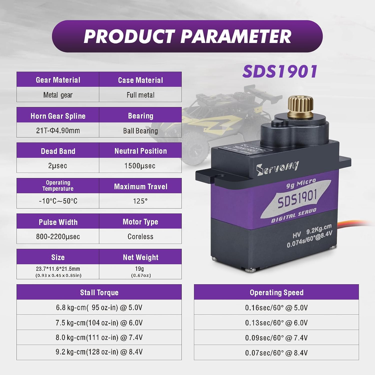 SERVOMY-SDS1901 Digital 9G Mic - مراجعة Drone Rc Car وسعره