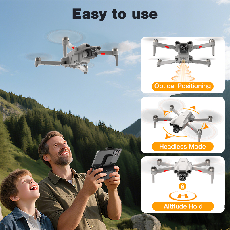 طائرة بدون طيار L017 Pro جديدة - مراجعة Drone Gps Rc Tt36 وسعره